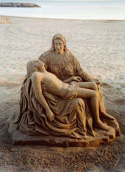escultura con arena escultura con arena
