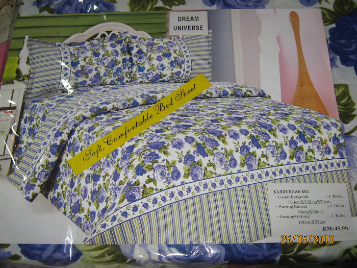 koleksi bedsheet queen (bunga2)  RM30.00+6 delivery