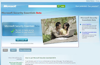 Microsoft Security Essentials Beta