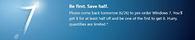 win 7 en oferta al pre-ordenar
