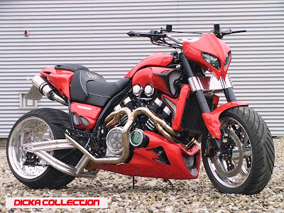 Yamaha V-Max Red ShotGun Techno Bike 2