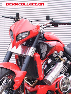 Yamaha V-Max Red ShotGun Techno Bike 1