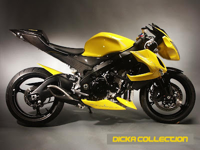 Suzuki GSXR 1000 Yellow Extreme Topgun Street Fighter 3