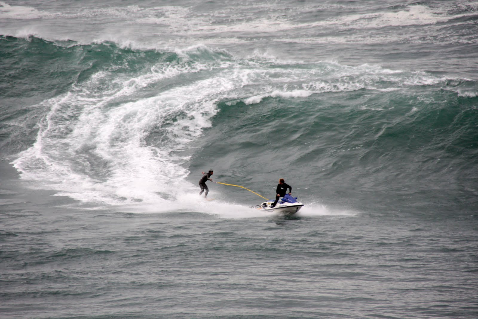 ERIC REBIERE first time ever tow surfing la Toxica.