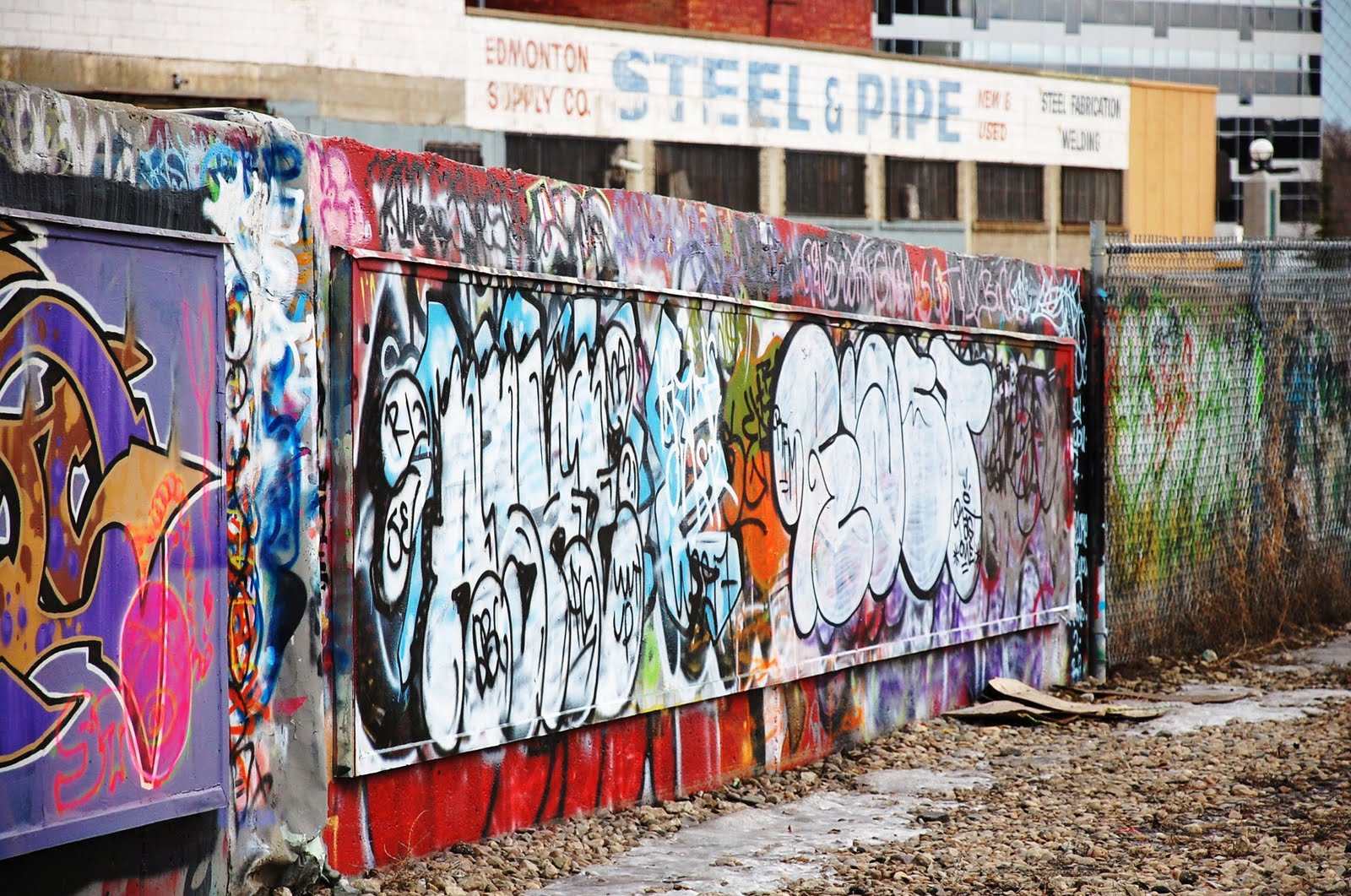 Edmonton Graffiti And with the spray of a can...