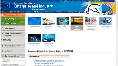 Eudamed : banque de données européenne sur les dispositifs médicaux