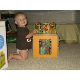 toysmith busy zoo activity center