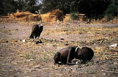 The hungry children in Africa