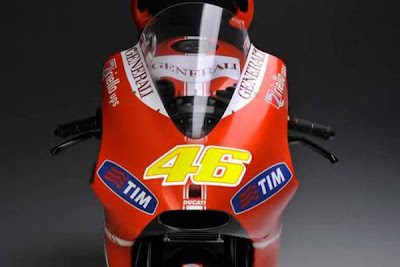 Valentino Rossi with Fiat Ducati Valentino Rossi with Fiat Ducati