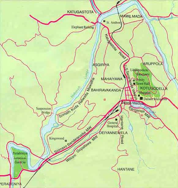 Kandy City Map
