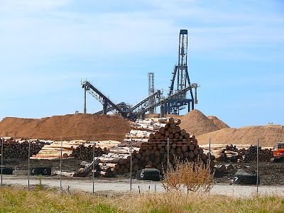 Burnie woodchip pile - 31 Dec 2007