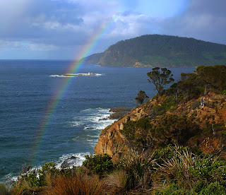 Betsey Island and Black Jack Rocks from the Goats Bluff Lookout - 14 July 2007