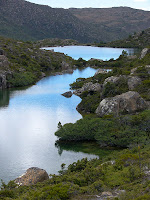 Mackenzie Tarn with Johnston Tarn beyond, Tarn Shelf, Mt Field National Park - 13th February 2009