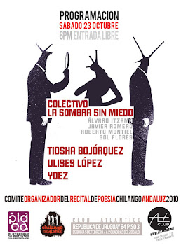 RCA 2010. Bar El Atlántico. Cd. de México. Duodécima jornada. 23 de octubre. Flyer.