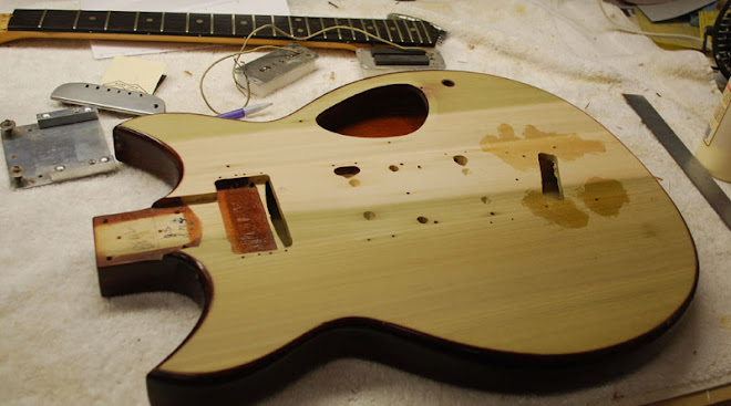 All Hardware Removed and Sanded Top and neck removed