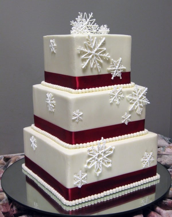 Trumps Catering: Winter Wedding Cakes