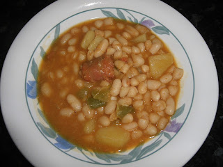 Alubias Con Chorizo.