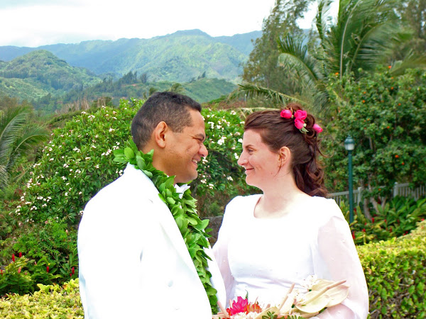 All smiles on this our wedding day