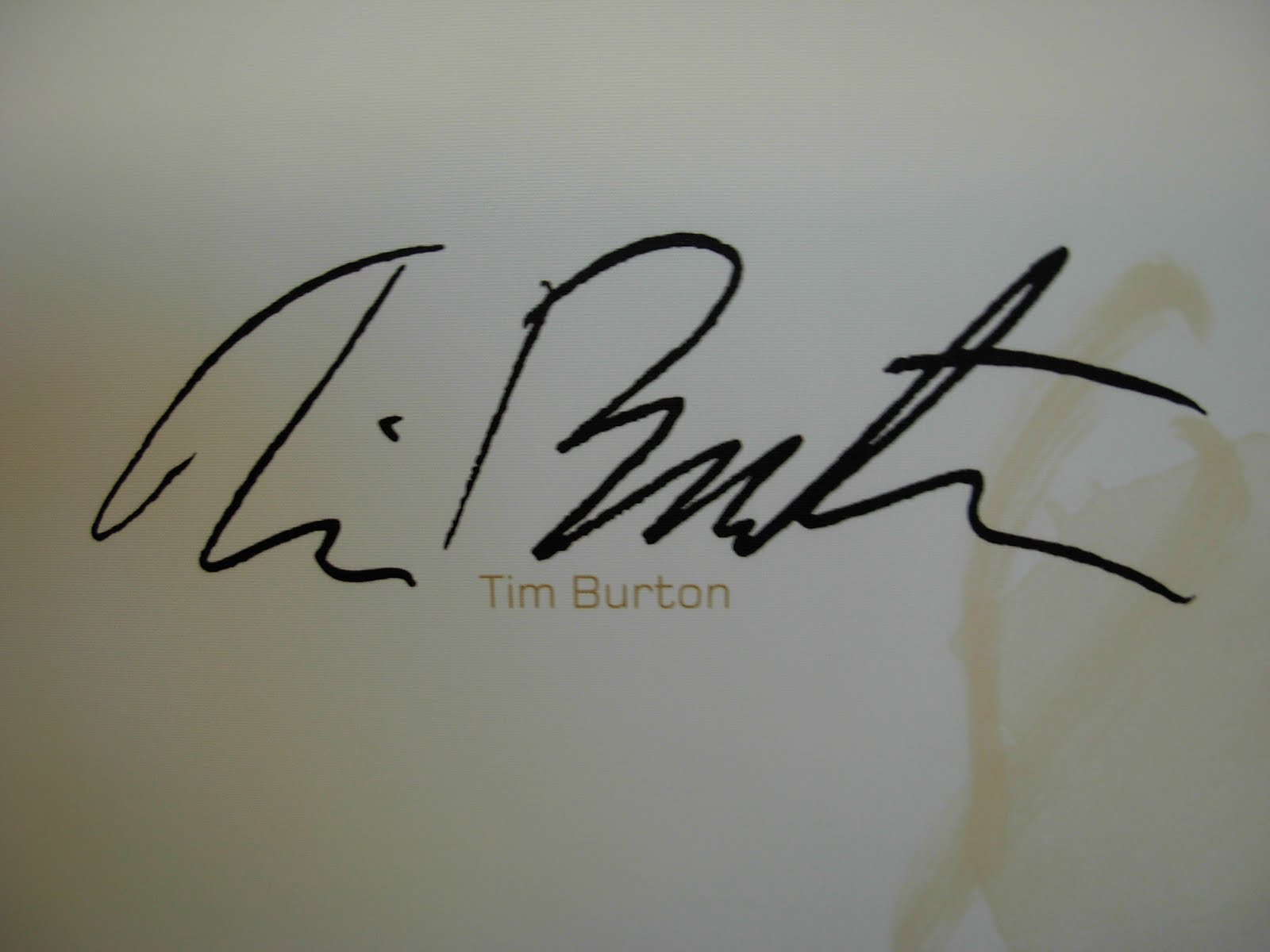 Tim Burton Signature