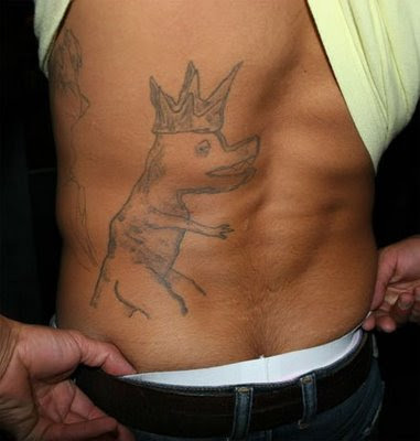 This tattoo is so awful and weird, 