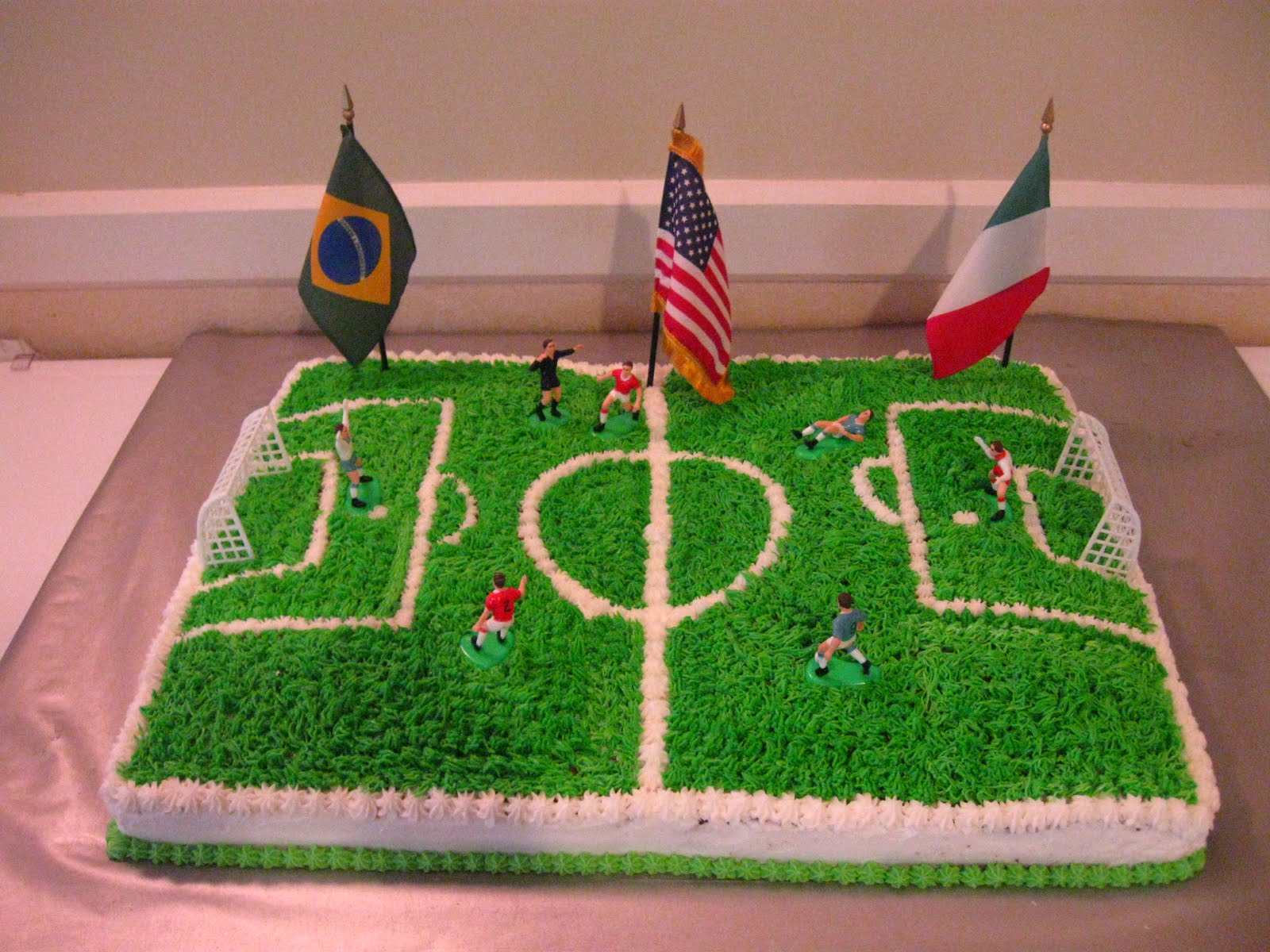 CAKORATION Soccer Field Grooms cake
