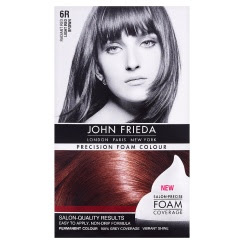beccacakesxo red brown john frieda foam colour hair dye john frieda foam hair color chart