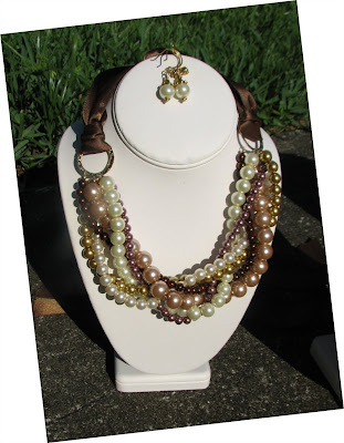 braided pearl bridesmaid necklace laurastaley.etsy.com