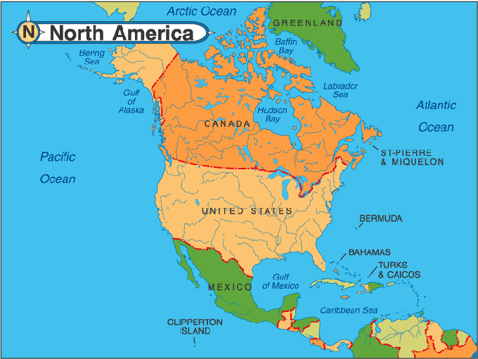 north america map north america map