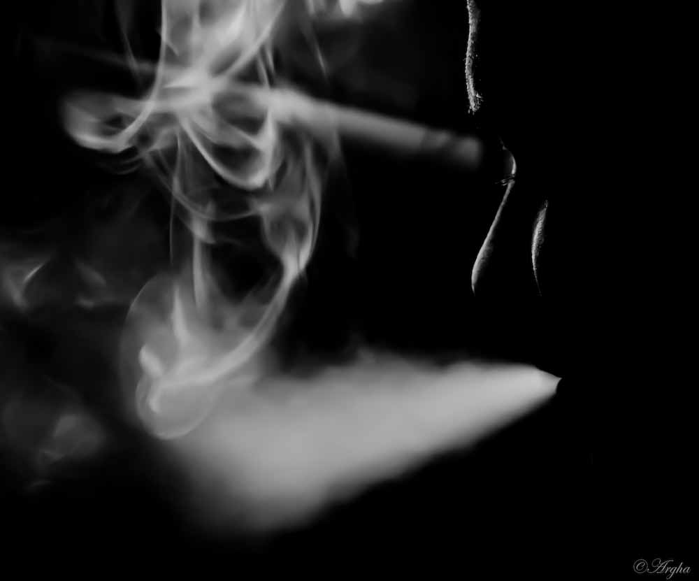 Backlit Smoke