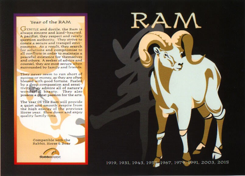 The Chinese Astrology Chinese Horoscope Signs The Ram (or Goat)