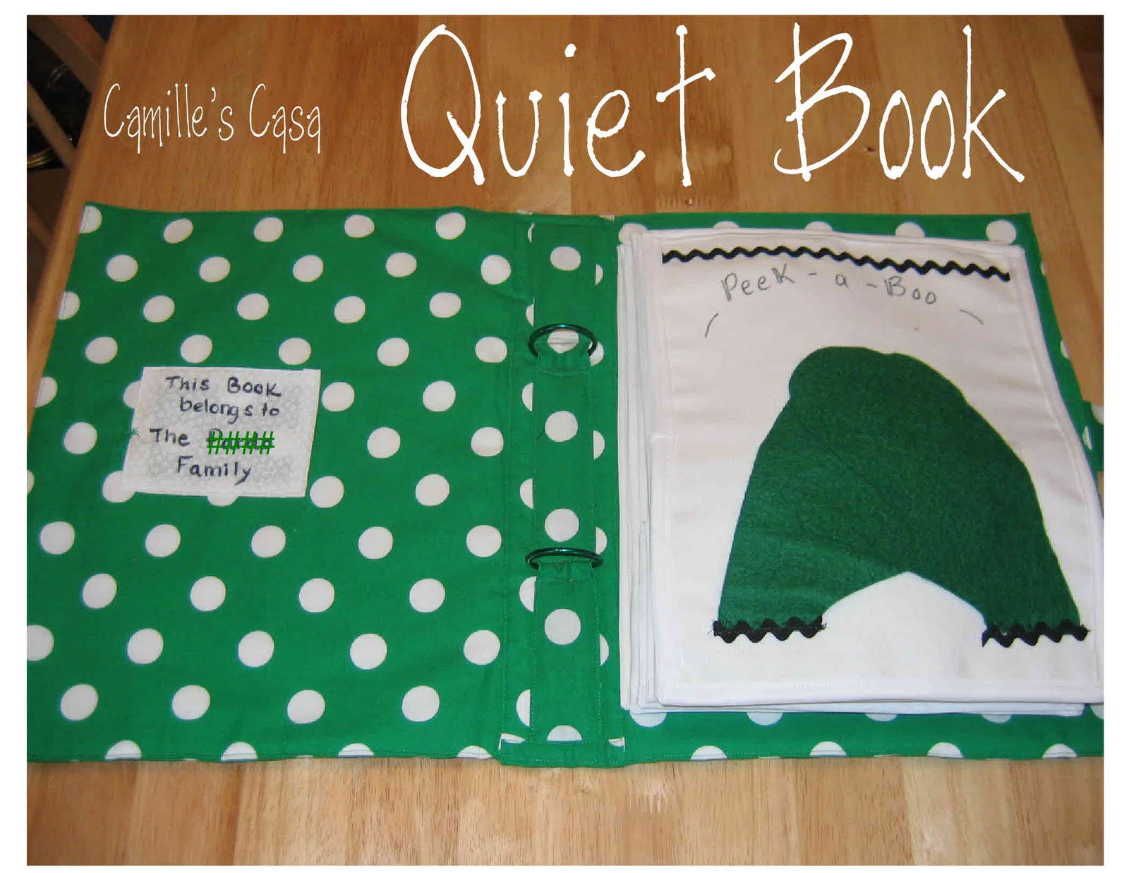 Camille S Casa Quiet Book Pages Peek A Boo Barn Mailbox