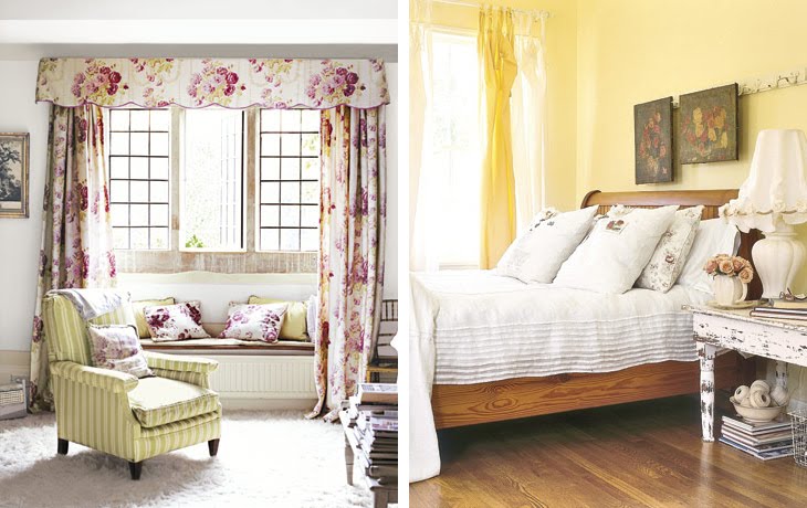 Giocare con le tende } shabby chic interiors Tende schabby