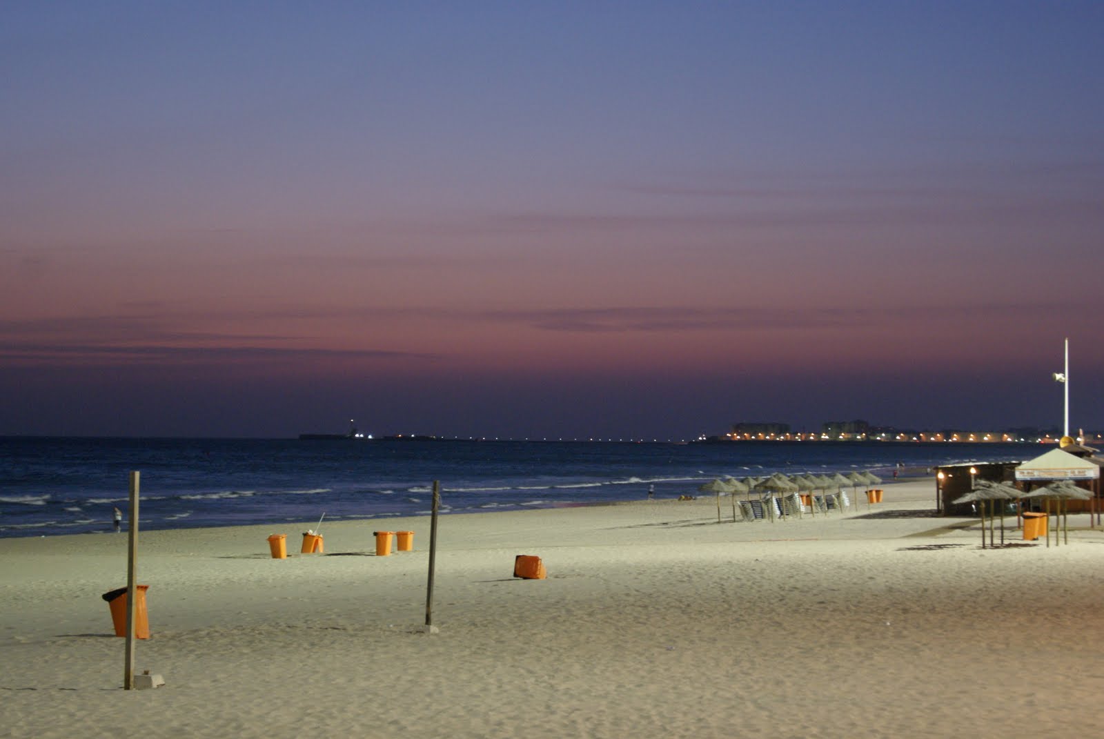 Fotomanía Playa de Cortadura al atardecer (Cádiz)