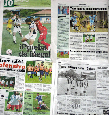 Cobertura de la prensa panameña el martes