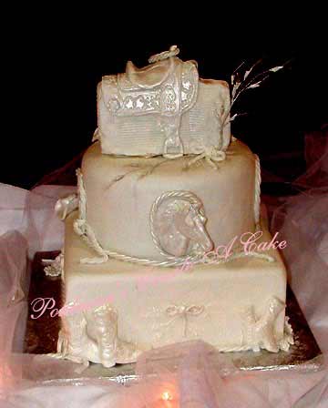 This wedding cake is a cake with the western style