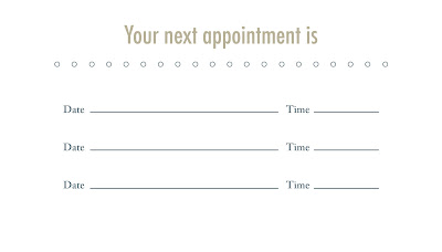 the design loft core rehab business card amp appointment appoitment cards