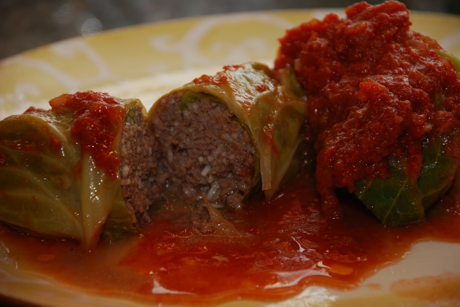 Tomatoes on the Vine Stuffed Cabbage Rolls for Sunday Supper