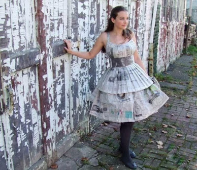 newspaper dress