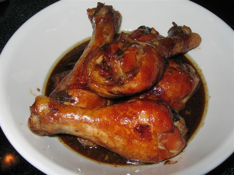 Give Peas a Chance Sticky Molasses Drumsticks