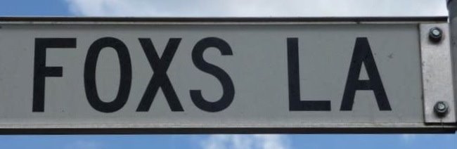 Foxs Lane