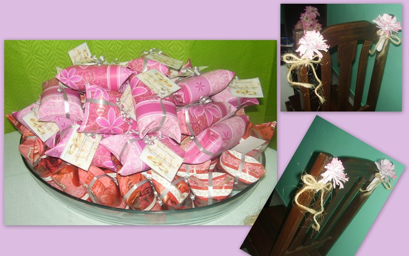 Decoracao Casamento Eu Que Fiz Também Aproveitamos Para Dar Um Toque Especial As Cadeiras, Colocamos ~ Decoracao Casamento Eu Que Fiz