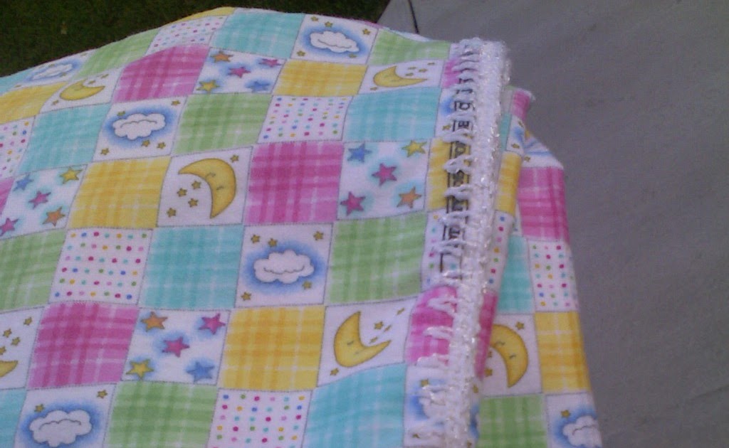 My Practically Perfect Life Flannel Blanket with Crocheted Edge