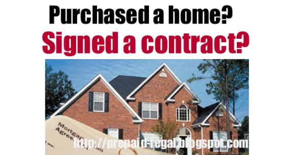 Purchased a Home or Signed a Contract?