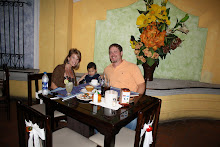 Mateo, Doug & I at dinner