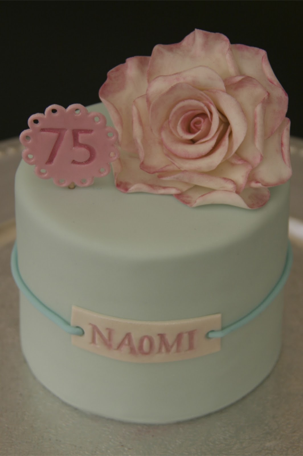 Sweet cake design mini 75th birthday cake