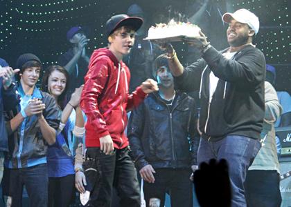 Justin Bieber Gets A Surprise bieber cake. Justin Bieber Gets A Surprise