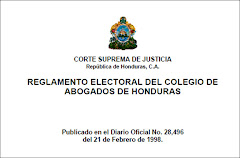 REGLAMENTO ELECTORAL DEL COLEGIO DE ABOGADOS DE HONDURAS