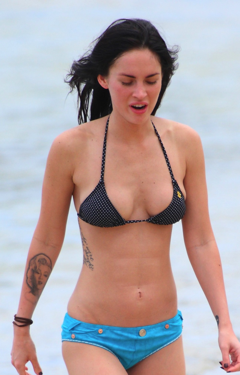 Gfest: Megan Fox at the Beach in a Bikini Part II = Sexier