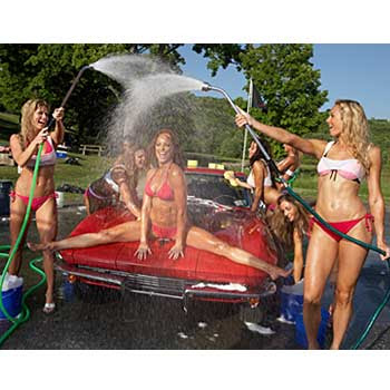 stacy keibler playing around with the girls