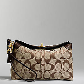 large coach wristlets